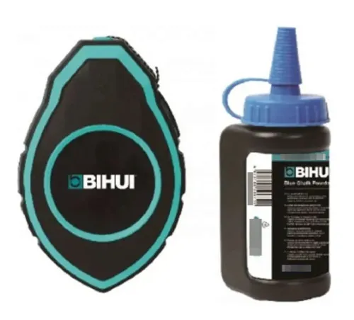 Шнур разметочный BIHUI в корпусе с ручкой, из полиэстера, синий, длина 30м / инструменты