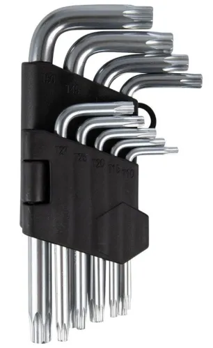 Набор ключей PARK / Парк г-образных TORX, из хромованадиевой стали, размер T10-T50, 9шт. / инструменты