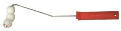 Валик малярный 888 мини для окраски труб, из полиамида с желтой полосой, ворс 12мм, длина ручки 390мм / ручной инструмент