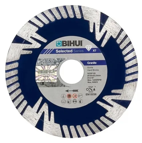 Диск алмазный BIHUI для керамогранита DCDF125, диаметр 125мм