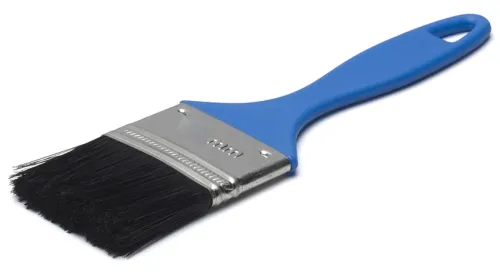 Кисть малярная Anza / Анза Basic торцовая, с синтетической щетиной и пластиковой ручкой, 25х6мм / малярные и отделочные инструменты