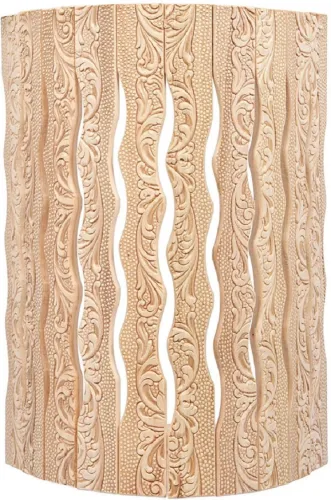 Абажур Банные штучки Цветы угловой из липы бежевый 31×9×22см