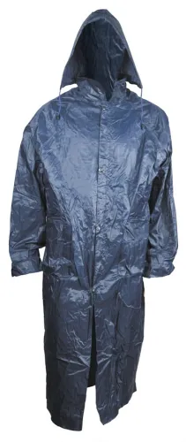 Дождевик РосМарка Ливень плащ с капюшоном из нейлона, темно-синий, р.XXL / спецодежда