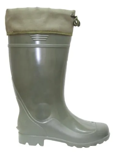 Сапоги резиновые 171 №С-35МН мужские литые с манжетой из ПВХ, оливковые, размер 45 / рабочая обувь