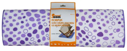 Коврик для сушки посуды Рыжий кот MDM-01-XL для бытового использования, из микрофибры, разноцветный, размером 40×50см / товары для дома