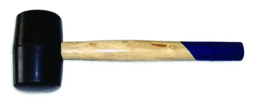 Киянка 888 с деревянной рукояткой, резиновая, бежевая, 680г / инструменты