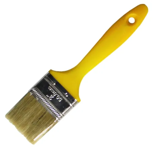 Кисть малярная MIXTON / Микстон Стандарт плоская, с натуральной светлой щетиной, 50мм / малярные и отделочные инструменты