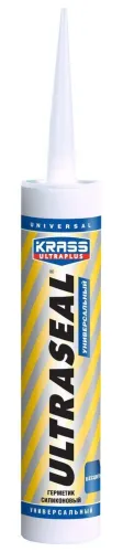 Герметик силиконовый Krass / Красс Ultraseal универсальный, прозрачный, 260мл / строительство и ремонт