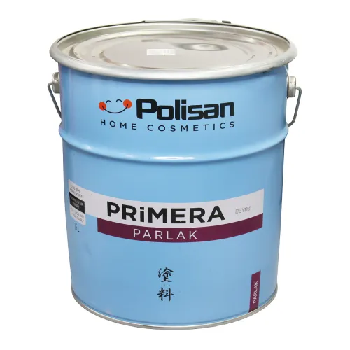 Эмаль Polisan / Полисан Primera Paralak универсальная, алкидная, глянцевая белая, 15л / лакокрасочные материалы