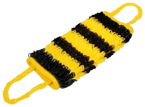 Мочалка Банные штучки Шмель с ручками из полипропилена, 40×15см / товары для бань и саун