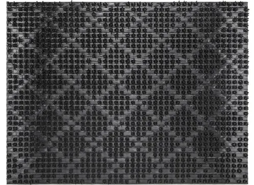 Коврик придверный SunStep Ромб щетинка, 45x60см, артикул 76-103