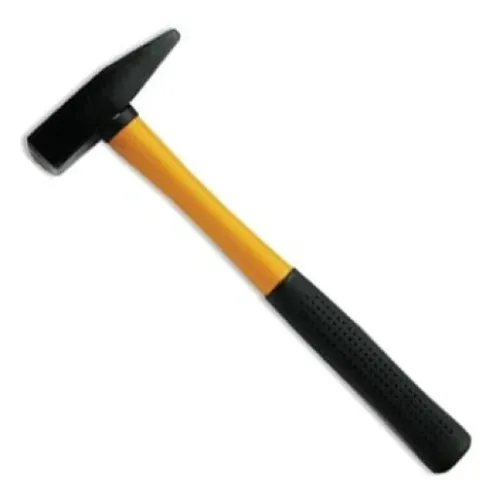 Молоток 888 слесарный, с обрезиненной фиберглассовой ручкой, металлический боек, черный, 300г / инструменты для ремонта и строительства