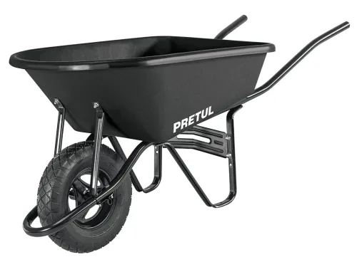 Садовая тачка TRUPER TP-5N, пневмоколесо, пластик, 350кг, 95л