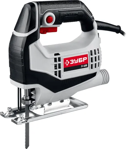 Лобзик электрический Зубр Л-400 для пиления листовых материалов, 0-3000ход/мин, мощностью 400Вт / инструменты