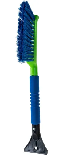 Щетка автомобильная Oktan / Октан со скребком для льда из пластика с синтетическим ворсом, длина 420мм / автотовары