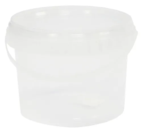 Ведро малярное для смешивания красок круглое с крышкой, пластиковое, 0.8л / строительство и ремонт