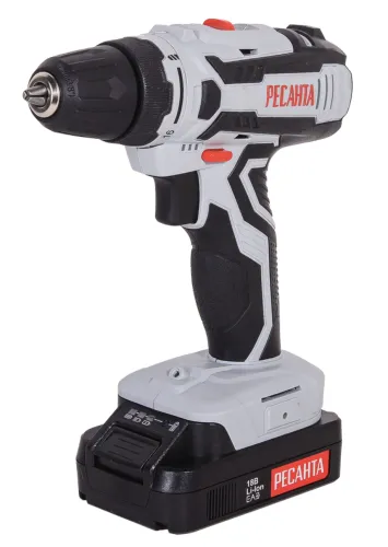 Дрель-шуруповерт Ресанта ДА-18-2ЛК, 18В, Li-Ion 2А/ч, 75/14/5