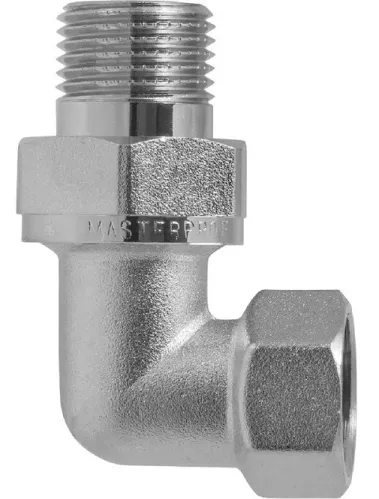 Сгон угловой MPF, американка, латунь, никелированное, 1/2"