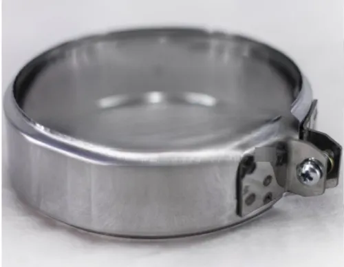 Хомут обжимной Сталь Мастер для дымохода 130мм серебристый