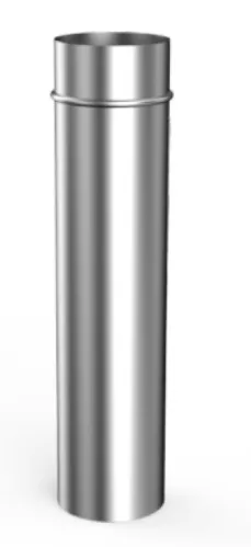 Труба дымоходная Сталь Мастер из нержавеющей стали, цвет серый, диаметр 150мм / строительство и ремонт