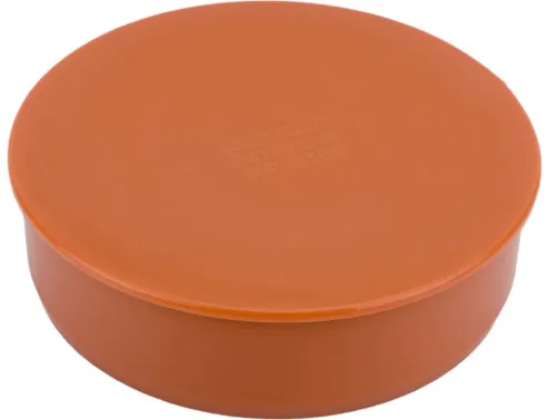 Заглушка канализационная Lammin / Ламмин наружная раструбная из полипропилена, оранжево-коричневый, диаметр присоединения 160мм / водоснабжение
