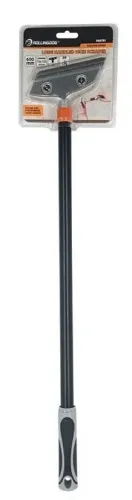 Скребок строительный Rollingdog / Ролингдог с длинной рукояткой 600мм, из ТПР и алюминия, серый, лезвие шириной 100мм / инструменты