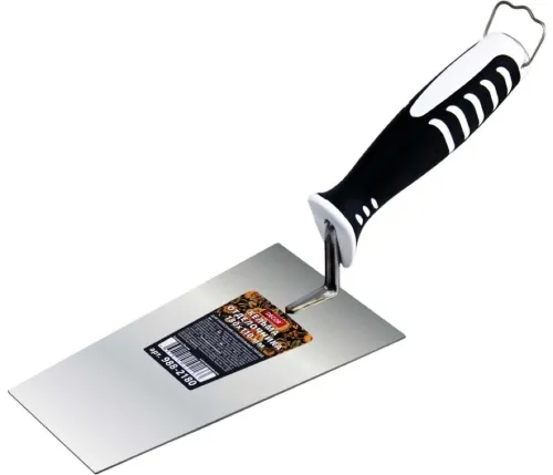 Кельма отделочника DECOR / Декор с двухкомпонентной ручкой, стальная, 110х180мм / малярные и отделочные инструменты