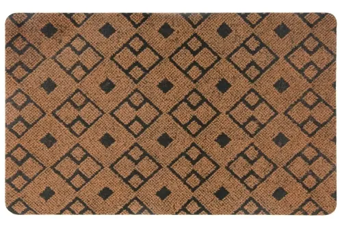 Коврик придверный SunStep Fusion, полиэстер, 50×80см, коричневый