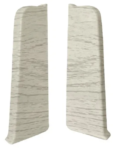 Заглушки для плинтуса MIXTON левая и правая, ПВХ, 70×20мм, 2шт