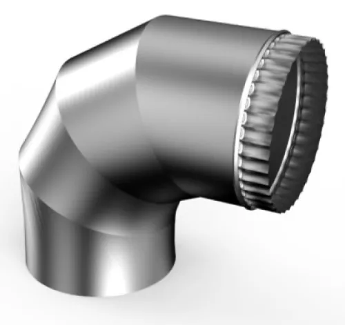 Угол для дымохода Сталь Мастер 90 градусов, диаметр 130мм