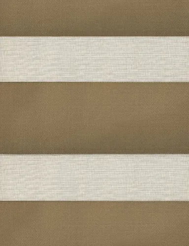 Штора рулонная Delfa Мини день-ночь, капучино, 62x160 см