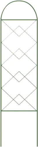 Шпалера Комплект-Агро Квадрат металлическая зеленая 1300×340мм