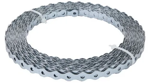 Лента перфорированная Rock solid connection / Рок солид коннектион для вентиляции, из оцинкованной стали, толщина 0.5мм, ширина 12мм, 25м / крепеж