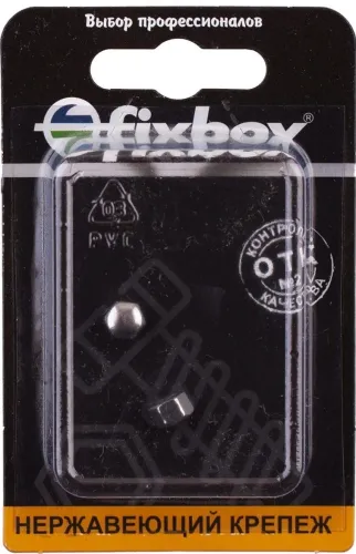 Гайка Fixbox / Фиксбокс DIN917 слепая из нержавеющей стали, М6, 2шт. / крепеж
