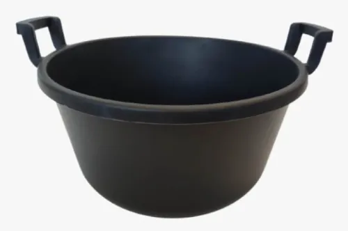 Ведро строительное 888 круглое гибкое с ручками, пластиковое, черное, 50л / строительство и ремонт