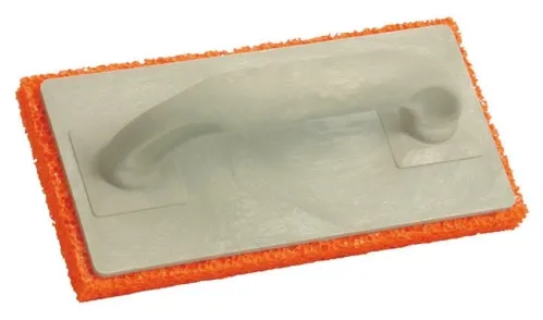 Терка строительная RemoColor / РемоКолор малярно-штукатурная, из пластика и резины, оранжевая, 250х130х20мм / инструменты для ремонта