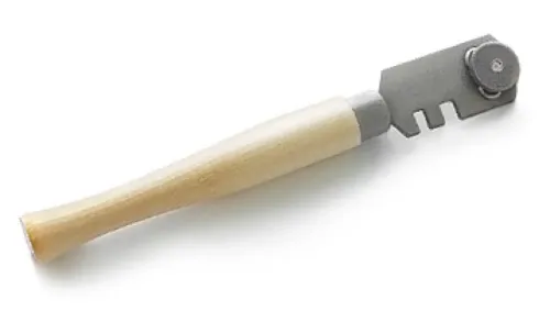 Стеклорез Домарт Master GLASSTON роликовый, вольфрамо-кобальтовый сплав, дерево, серый, длина 170мм / инструменты