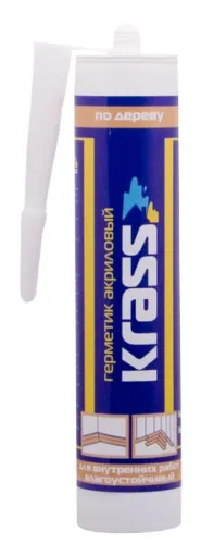 Герметик акриловый Krass / Красс Паркет для дерева, цвет венге, 300мл / строительство и ремонт