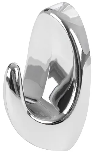 Крючки самоклеящиеся Park / Парк Strong-2 настенные, пластиковые, цвет серебристый, 4.2х2.5х2.5см, в упаковке 2шт. / товары для дома