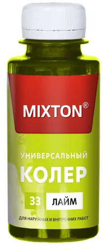 Колер для краски MIXTON, паста универсальная, цвет лайм, 0.1л