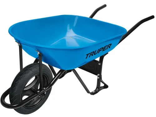 Садовая тачка TRUPER CAT-50FF, пневмоколесо, оцинковка, 580кг