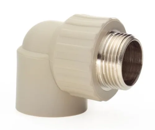 Угольник Lammin комбинированный, резьба, ПП, 1 дюйм, 32мм