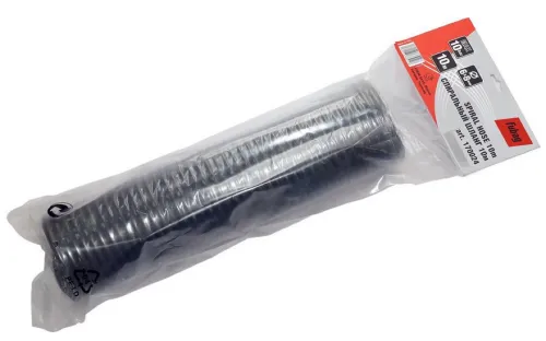 Шланг для компрессора Fubag / Фубаг пневматический, воздушный, спиральный, с фитингами, нейлоновый, черный, диаметр 6-8мм, 10бар, 10м / инструменты