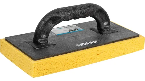 Терка строительная BIHUI / Бихай CFCSP11 малярно-штукатурная для затирки, из целлюлозы, черная, 280х140мм / инструменты для ремонта