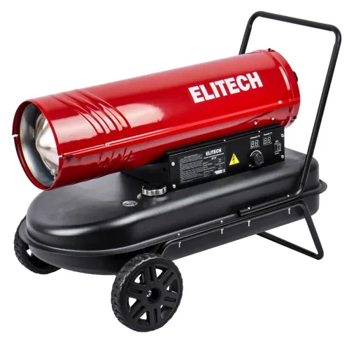 Тепловая пушка Elitech / Элитек ДП 30 дизельная, в стальном корпусе, 805х480х595мм, 30кВт, 330м², 720м³/ч, IP 10 / отопление