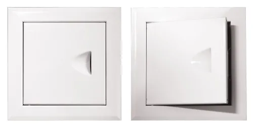 Ревизионный люк Event / Эвент Планета сантехнический, металлический, белый, 25×25см / строительство и ремонт