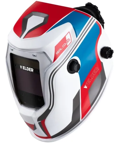 Маска сварщика WELDER Vision Ф9 Хоккеист хамелеон, экран 100х60мм