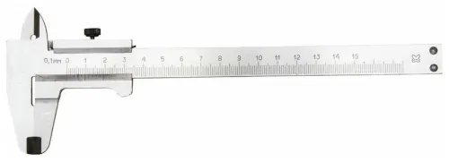 Штангенциркуль РемоКолор ШЦ-150 нониусный с глубиномером, из металла, серый, до 150мм / инструменты
