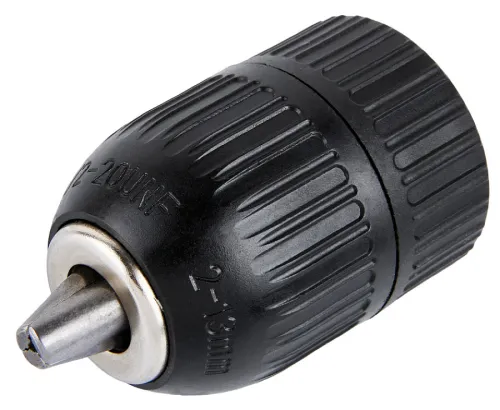 Патрон для дрели Elitech / Элитек сверлильный быстрозажимной, двухмуфтовый, хвостовик 1.5-13мм, посадочное отверстие 1/2-20UNF / инструменты, оснастка