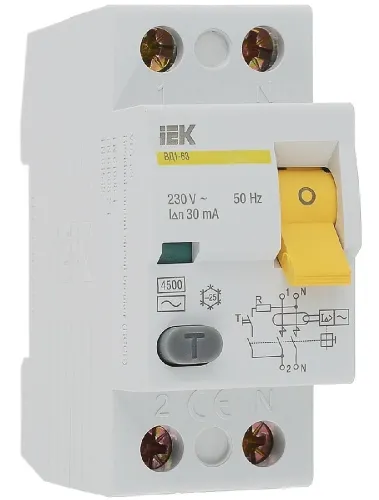 Устройство защитного отключения IEK УЗО ВД1-63, 32А, 230В